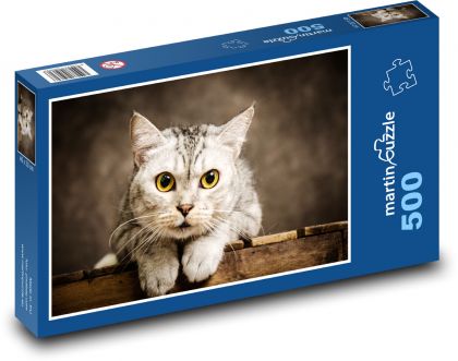 Kot - zwierzę domowe - Puzzle 500 elementów, rozmiar 46x30 cm