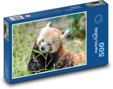 Panda červená Puzzle 500 dílků - 46 x 30 cm