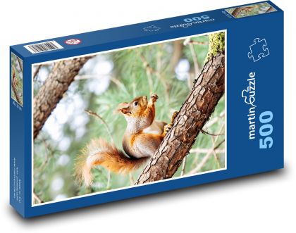 Veverička stromová - Puzzle 500 dielikov, rozmer 46x30 cm 
