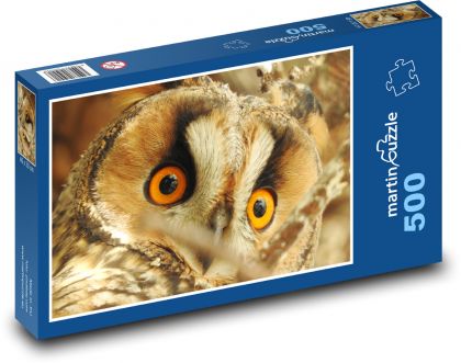 Sova ušatá - Puzzle 500 dielikov, rozmer 46x30 cm 