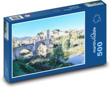 Besalu - Španělsko Puzzle 500 dílků - 46 x 30 cm