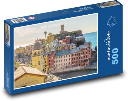 Italy - Fishing Village - Puzzle of 500 pieces, size 46x30 cm 