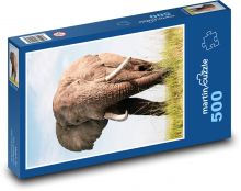 Elephant Puzzle of 500 pieces - 46 x 30 cm 