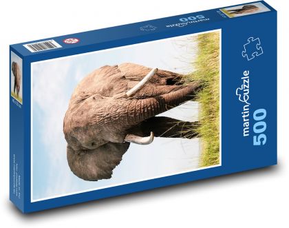 Elephant - Puzzle of 500 pieces, size 46x30 cm 