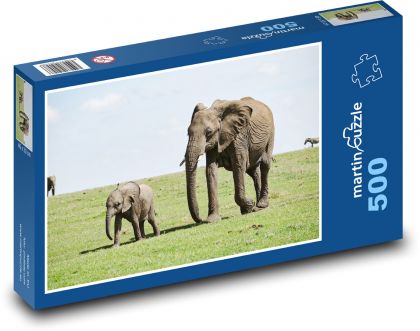 Elefant - Küken - Puzzle - 500 Teile