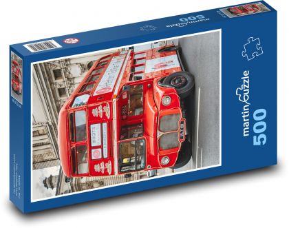 Autobus - Londýn - Puzzle 500 dielikov, rozmer 46x30 cm 