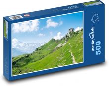 Švýcarsko - turistika Puzzle 500 dílků - 46 x 30 cm