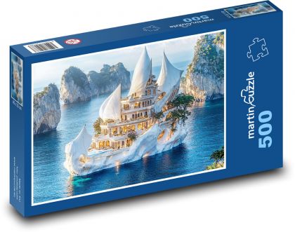 Loď v moři - puzzle 500 dílků
