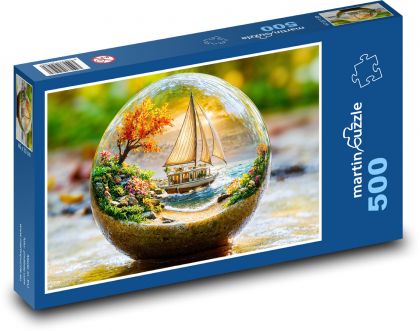 Loď - plachetnice - puzzle 500 dílků