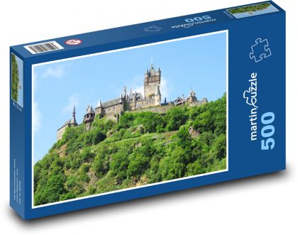 Zamek w Reichsburgu - Puzzle 500 elementów, rozmiar 46x30 cm