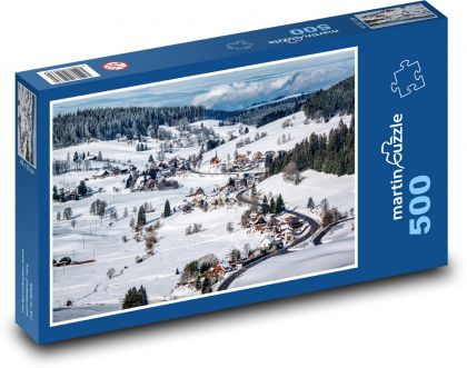 Winter landscape - Puzzle of 500 pieces, size 46x30 cm 