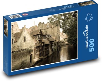 Belgicko - Bruggy - Puzzle 500 dielikov, rozmer 46x30 cm 