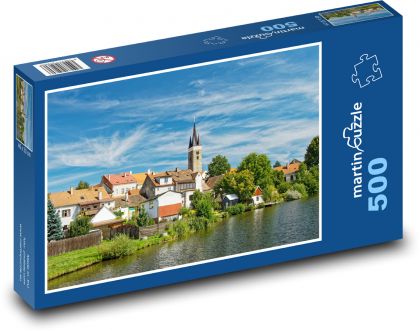 Republika Czeska - Telc - Puzzle 500 elementów, rozmiar 46x30 cm