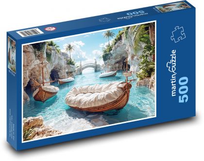 Lodní gauč - Puzzle 500 dielikov, rozmer 46x30 cm 