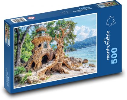 Tree houses - Puzzle of 500 pieces, size 46x30 cm 