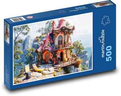 Dům na skále - puzzle 500 dílků