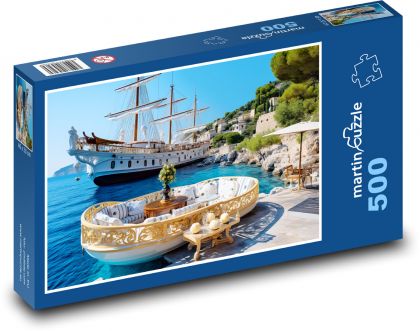 Loď - gauč - puzzle 500 dílků
