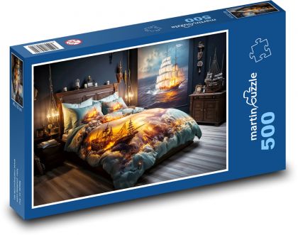 Bett - Boote - Puzzle - 500 Teile