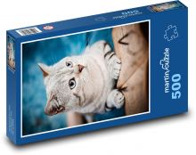 Mačka - domáce zviera Puzzle 500 dielikov - 46 x 30 cm 