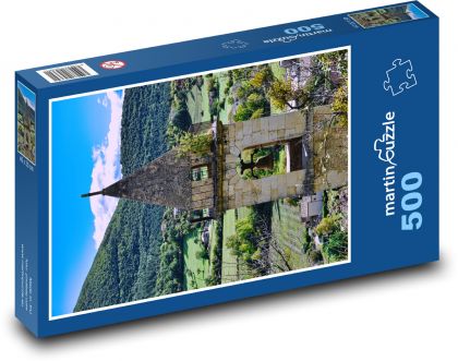 Kostol - zvonica - Puzzle 500 dielikov, rozmer 46x30 cm 