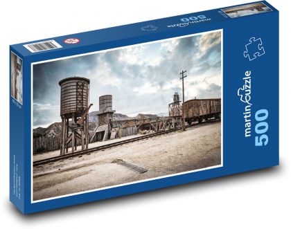 Wild West - Railways - Puzzle of 500 pieces, size 46x30 cm 