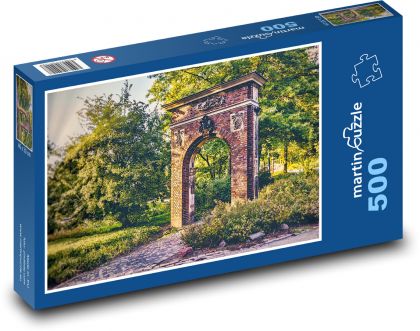 Park - brama - Puzzle 500 elementów, rozmiar 46x30 cm