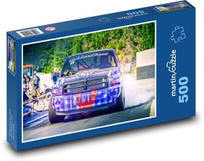 Závodní pick up - Puzzle 500 dílků, rozměr 46x30 cm