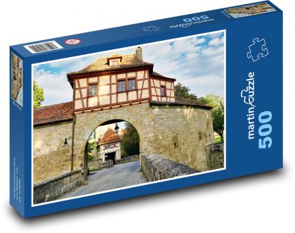 Medieval Gate - Puzzle of 500 pieces, size 46x30 cm 