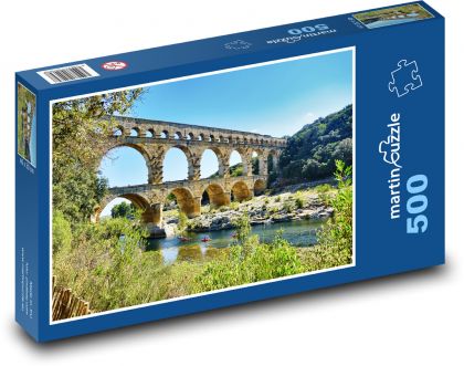 Francúzsko - Pont-du-Gard - Puzzle 500 dielikov, rozmer 46x30 cm 