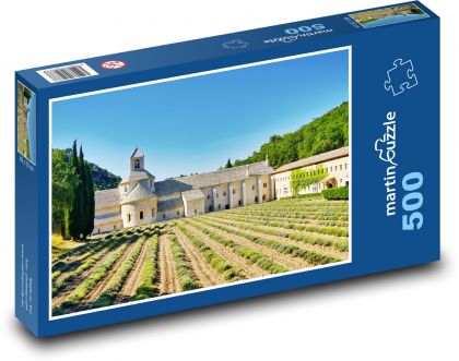 Francja - Prowansja, klasztor - Puzzle 500 elementów, rozmiar 46x30 cm