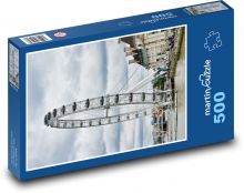 Londyn - okrągły Puzzle 500 elementów - 46x30 cm