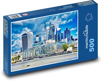 Obchodná štvrť - Puzzle 500 dielikov, rozmer 46x30 cm 
