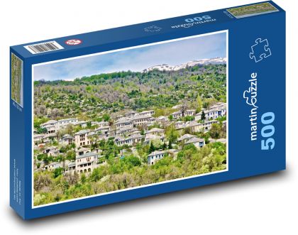 Houses - countryside - Puzzle of 500 pieces, size 46x30 cm 