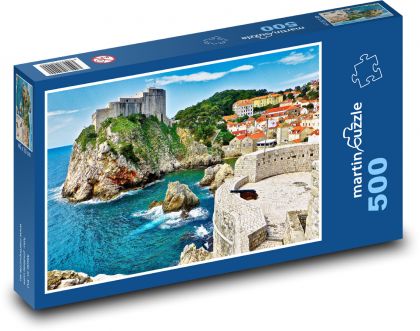 Dubrovník - pevnosť - Puzzle 500 dielikov, rozmer 46x30 cm 