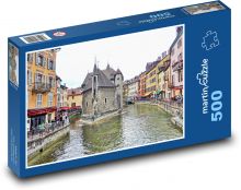 Historické město - řeka Puzzle 500 - 46x30 cm