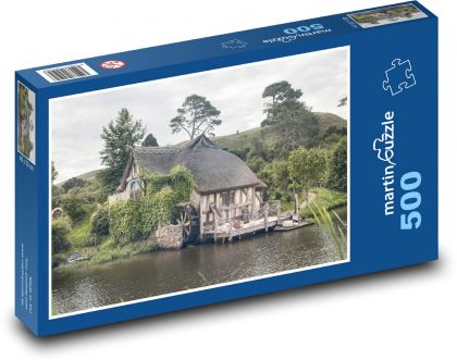 Nový Zéland - Hobbit domek - puzzle 500 dílků