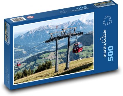 Seilbahn - Alpen - Puzzle - 500 Teile