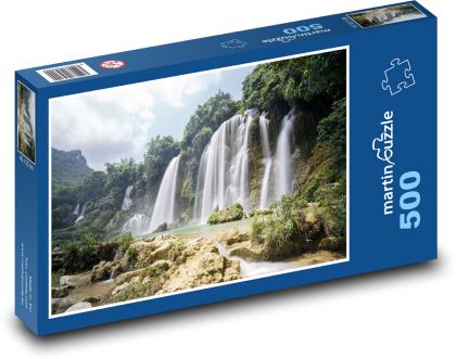 Les - vodopád - puzzle 500 dílků