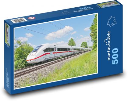 Lokomotywa elektryczna - pociąg - Puzzle 500 elementów, rozmiar 46x30 cm