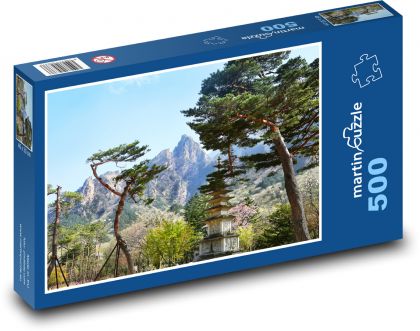 Sinheungsa Temple - Republic of Korea - Puzzle of 500 pieces, size 46x30 cm 