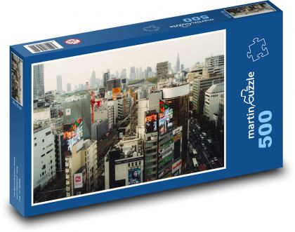 Japonsko - mestská architektúra - Puzzle 500 dielikov, rozmer 46x30 cm 