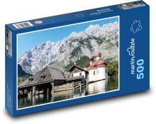 Königssee - jezero, Německo Puzzle 500 dílků - 46 x 30 cm