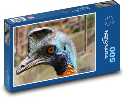 Kasuár - vták - Puzzle 500 dielikov, rozmer 46x30 cm 