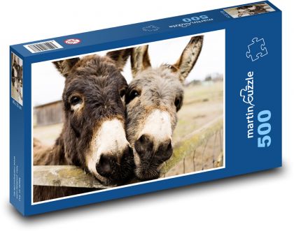 Osły - Puzzle 500 elementów, rozmiar 46x30 cm