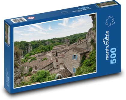 Stredoveké domy - Puzzle 500 dielikov, rozmer 46x30 cm 