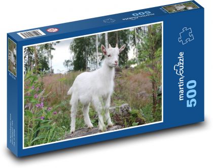 Weiße Ziege - Puzzle - 500 Teile