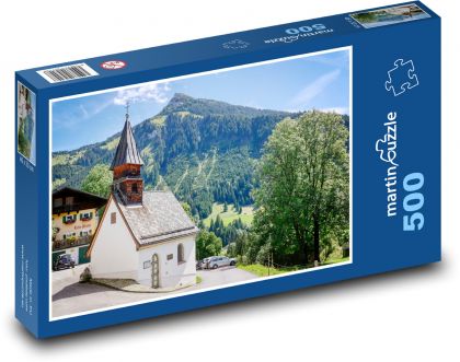 Kaplnka - Tirolsko, Rakúsko - Puzzle 500 dielikov, rozmer 46x30 cm 