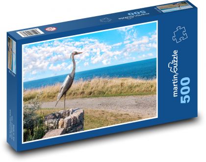 Volavka - socha - puzzle 500 dílků