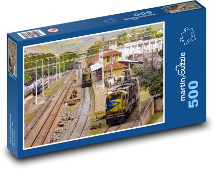 Železničná stanica - Puzzle 500 dielikov, rozmer 46x30 cm 