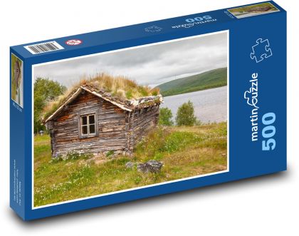 Domek - natura - Puzzle 500 elementów, rozmiar 46x30 cm